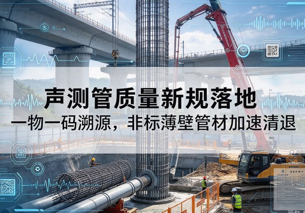 扶绥声测管质量新规落地，一物一码溯源，非标薄壁管材加速清退